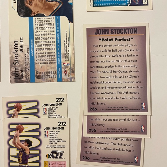 Set of 19 John Stockton Basketball cards Jazz - Picture 14 of 15